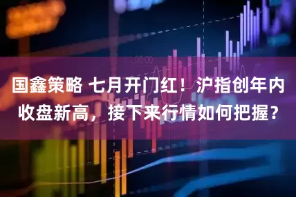 国鑫策略 七月开门红！沪指创年内收盘新高，接下来行情如何把握？