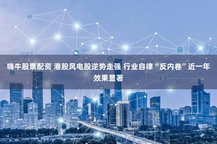 嗨牛股票配资 港股风电股逆势走强 行业自律“反内卷”近一年效果显著
